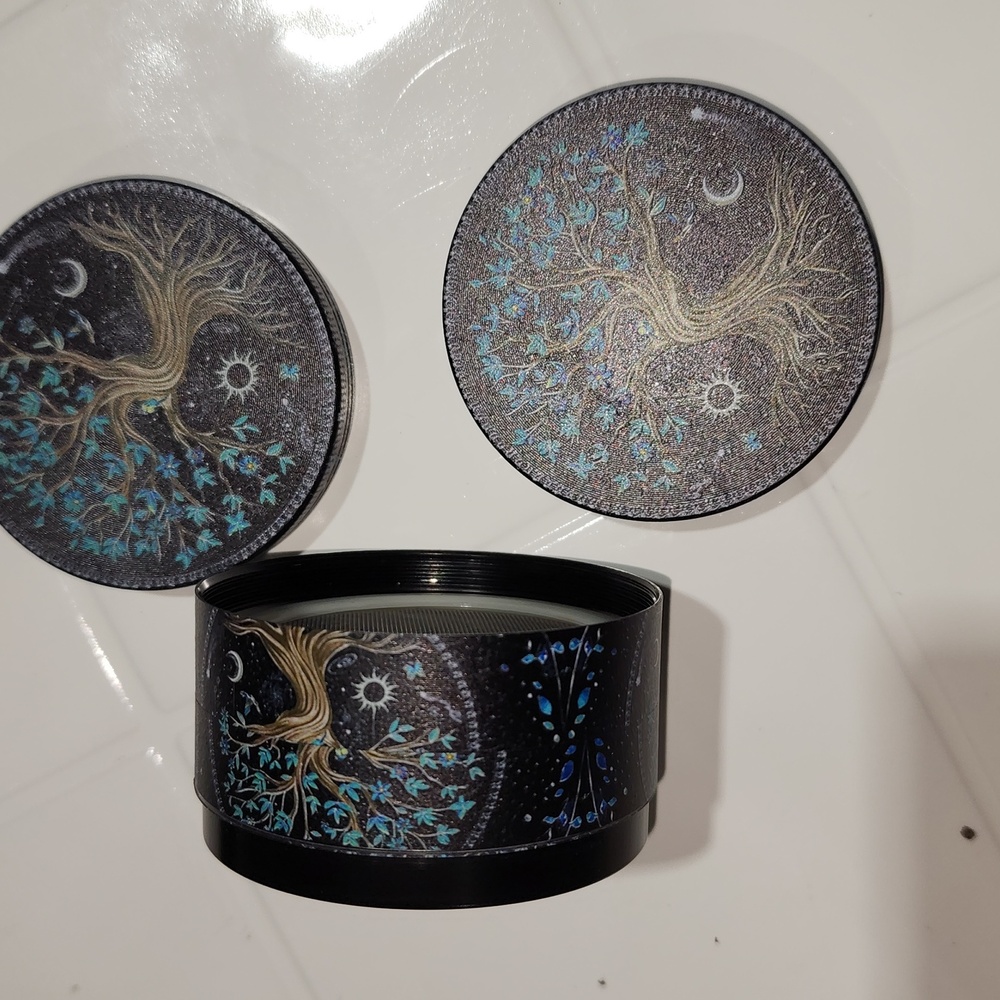 Tree of Life Painted Art On A Dry Herb Grinder - Picture 4 of 6